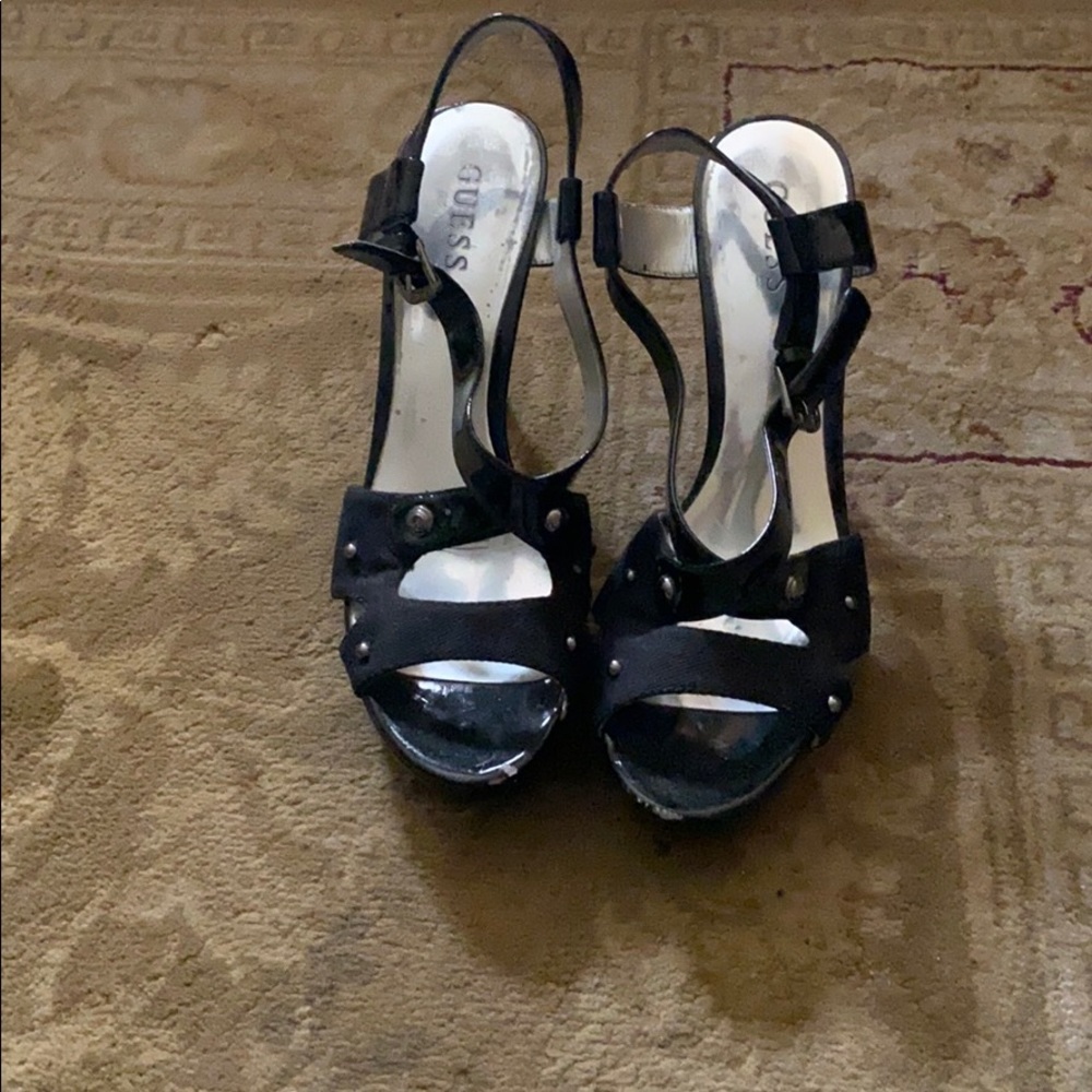 Black shoes with silver studs